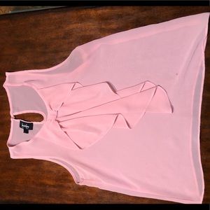Sheer Light Pink w/ Bow Top